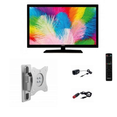 Pack  TV LED 21.5" 54cm Full HD 12V + Support TV 180 Camping-Car ANTARION
