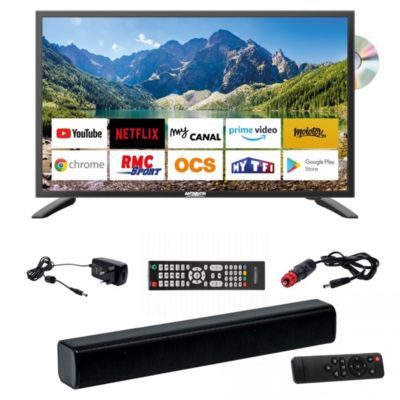Pack  TV LED 21.5" 54cm Smart Connect Lecteur DVD + Barre de Son Compacte ANTARION