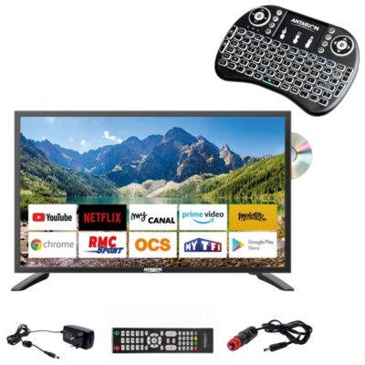 Pack  TV LED 21.5" 54cm Smart Connect Lecteur DVD + Clavier Ergonomique ANTARION