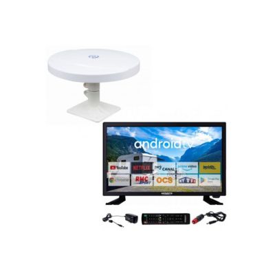Pack  TV LED 21.5" 54cm SMART TV + Antenne TNT Omnidirectionnelle ANTARION