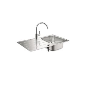 Pack évier inox + mitigeur chromé Grohe 31562SD1