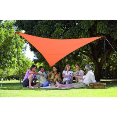 Pack voile d'ombrage triangulaire Camping Serenity 3,6m terracota - JARDILINE - VK360 TERRACOTTA