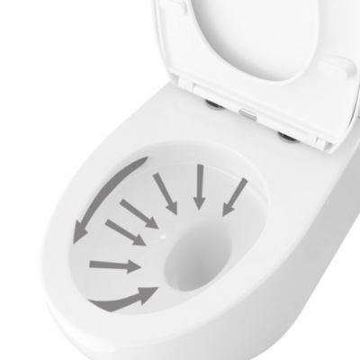 Pack WC à poser avec cuvette, abattant et réservoir, GoodHome Kentia