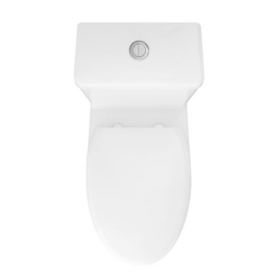 Pack WC à poser avec cuvette, abattant, réservoir, blanc, GoodHome Kentia