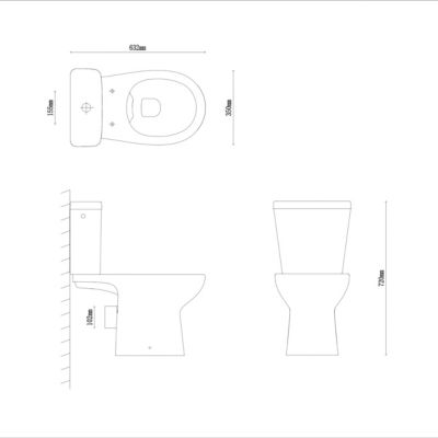 Pack WC à poser sans bord avec abattant déclipsable et frein de chute, sortie horizontale, NF, GoodHome Tasi