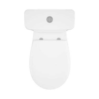 Pack WC à poser sans bord avec abattant déclipsable et frein de chute, sortie horizontale, NF, GoodHome Tasi