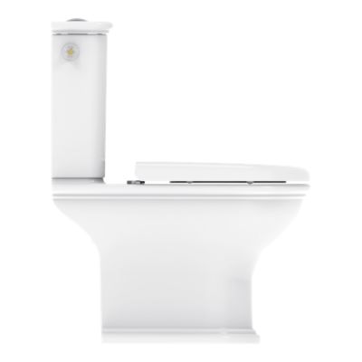 Pack WC à poser sans bride à sortie horizontale avec abattant déclipsable et frein de chute, GoodHome Endell