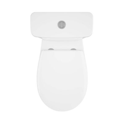 Pack WC à poser sans bride avec abattant déclipsable et frein de chute, sortie verticale, NF, GoodHome Tasi