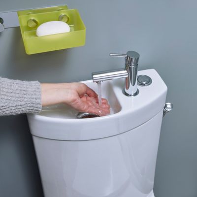 Pack WC à poser sans bride + lave-mains sortie horizontale GoodHome Cavally