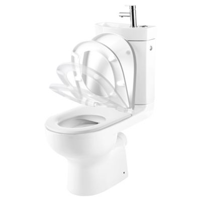 Pack WC à poser sans bride + lave-mains sortie horizontale GoodHome Cavally
