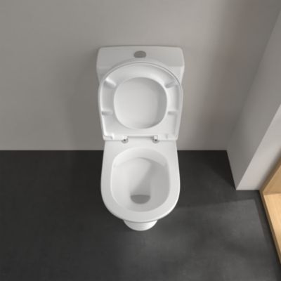 Pack WC à poser sans bride sortie horizontale Villeroy & Boch Direct Flush NF