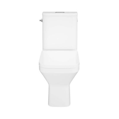Pack WC à poser sans bride vortex avec abattant déclipsable et frein de chute, sortie horizontale, GoodHome Teesta