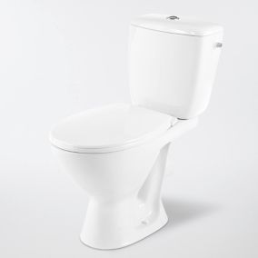 Bidet à poser, H.38 x l.35,5 cm, blanc, GoodHome Baciu