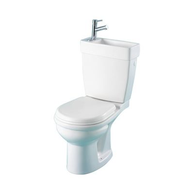 Pack WC avec lave mains intégré gain de place Sortie Horizontale