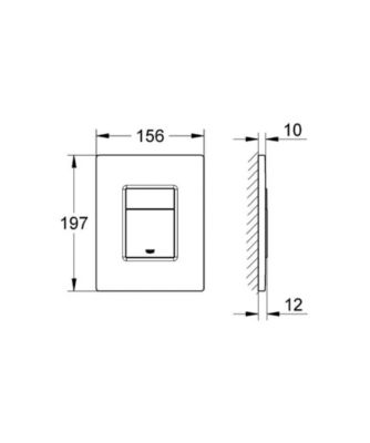 Pack WC Bâti autoportant + WC sans bride SAT Infinitio + Abattant softclose + Plaque chrome mat (ProjectInfinitio-5)