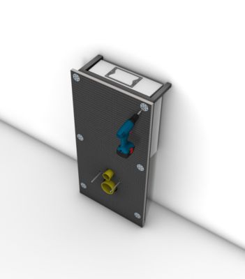 Pack WC Bâti autoportant + WC sans bride SAT Infinitio + Abattant softclose + Plaque Chrome mat + Set habillage