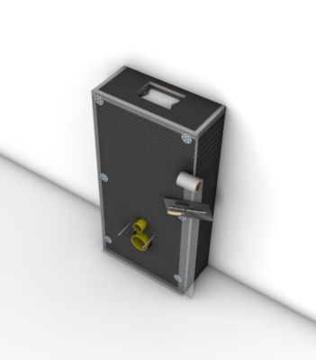 Pack WC Bâti autoportant + WC sans bride SAT Infinitio + Abattant softclose + Plaque Chrome mat + Set habillage