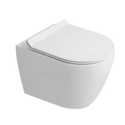 Pack WC bâti-support autoportant + WC sans bride Ceramia PixL avec ...