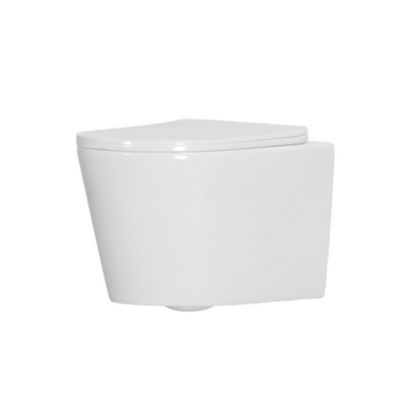 Pack WC bâti-support Duofix 112cm + WC suspendu Ceramia vortex Rimless + abattant SoftClose + plaque blanche (CETORGEB3)
