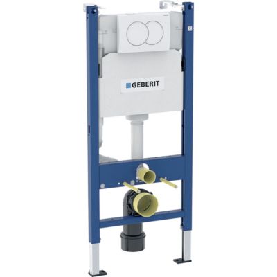 Pack WC bâti-support Duofix 112cm + WC suspendu Ceramia vortex Rimless + abattant SoftClose + plaque blanche (CETORGEB3)