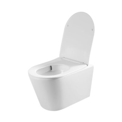 Pack WC bâti-support Duofix 112cm + WC suspendu Ceramia vortex Rimless + abattant SoftClose + plaque blanche (CETORGEB3)