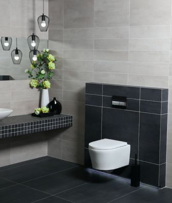 Pack WC Bati-support Geberit + Cuvette SAT rimless fixations invisibles + Abattant softclose + Plaque blanc alpin