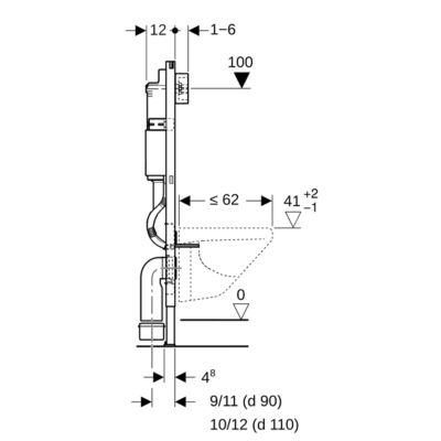 Pack WC Bati-support Geberit + WC Swiss Aqua Technologies Infinitio sans bride