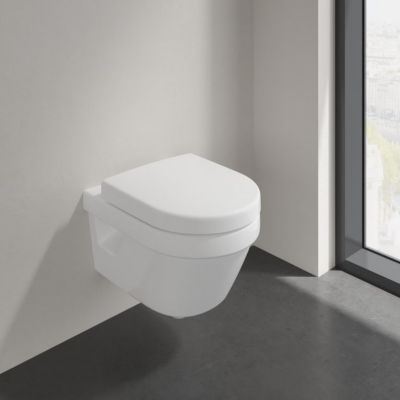 Pack WC cuvette suspendue sans bride avec abattant Targa Design Villeroy & Boch