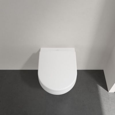 Pack WC cuvette suspendue sans bride avec abattant Targa Design Villeroy & Boch