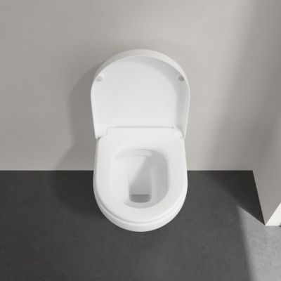 Pack WC cuvette suspendue sans bride avec abattant Targa Design Villeroy & Boch