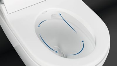 Pack WC japonais lavant suspendu Geberit Laita Premium Rimfree