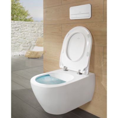 Pack WC sans bride VILLEROY ET BOCH Subway 2.0 abattant frein de chute ...