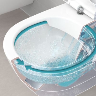 Pack WC suspendu avec bâti + WC, Villeroy et Boch Avento