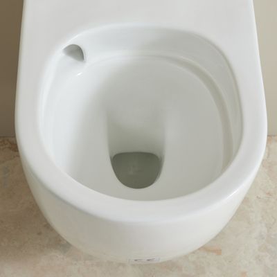 Pack WC suspendu gain de place bâti mural verre blanc + cuvette sans bride vortex Turbi
