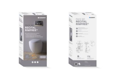 Pack WC suspendu Geberit Recital Rimfree