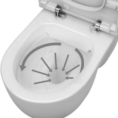 Pack WC suspendu sans bride + bâti, GoodHome Winam