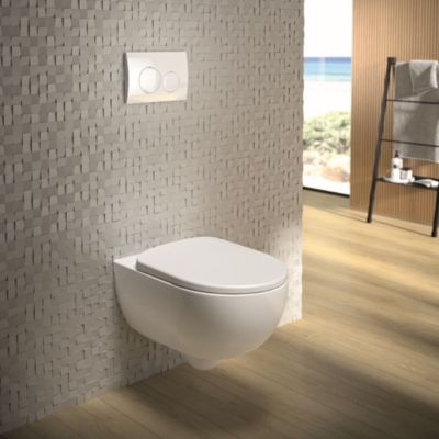 Pack WC suspendu sans bride, Geberit G-500 Design Rimfree