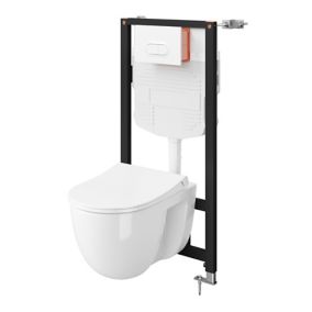 Geberit - Cuvette WC suspendue - WC suspendu avec bride RENOVA avec  abattant standard - Geberit : : Bricolage
