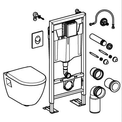 Pack WC suspendu sans bride Grohe Solido Harmony