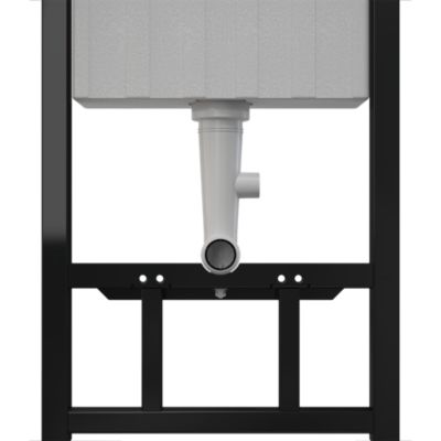 Pack WC suspendu sans bride Luvia avec bâti-support sol et mur autoportant Silgo GoodHome