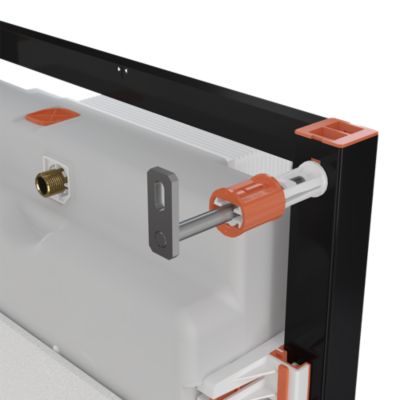 Pack WC suspendu sans bride Luvia avec bâti-support sol et mur autoportant Silgo GoodHome
