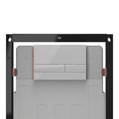 Pack WC suspendu sans bride Luvia avec bâti-support sol et mur autoportant Silgo GoodHome