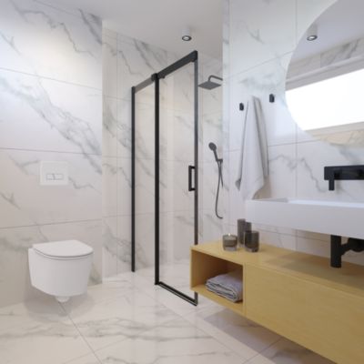 Pack WC suspendu sans bride Siamp Nacre