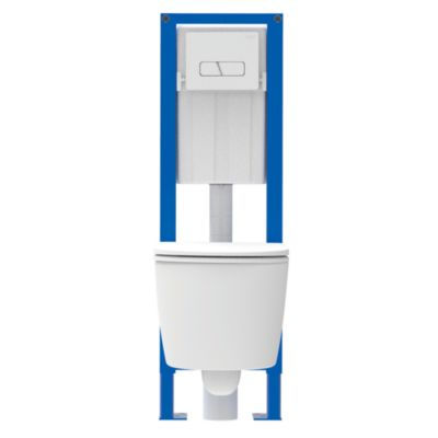 Pack WC suspendu sans bride Siamp Nacre