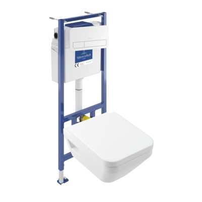 Pack WC suspendu sans bride Villeroy & Boch Architectura Twistflush e3 ...