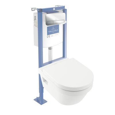 Pack WC suspendu sans bride VILLEROY ET BOCH Architectura + abattant ...
