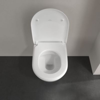 Pack WC suspendu sans bride VILLEROY ET BOCH Subway 2.0 + abattant + plaque blanche + bâti Grohe