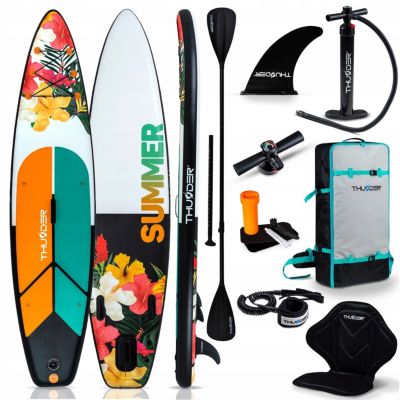 Paddle gonflable 320 cm planche SUP pour nager Thunder ensemble avec siège sac à dos et accessoires 1 pièce.