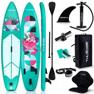 Paddle gonflable 320 cm planche SUP pour nager Thunder résistante accessoires avec siège pagaie et ensemble 1 pièce.