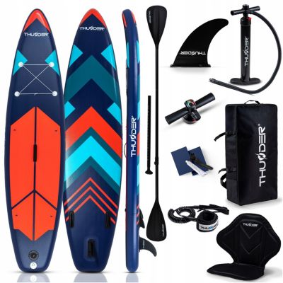 Paddle gonflable 320 cm planche SUP pour nager Thunder résistante avec siège sac à dos et ensemble 1 pièce.